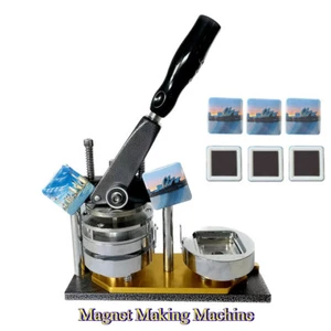 High-quality 50mm 2inch Square Badge Magnet DIY Decoration Making Machine - Picture 1 of 13