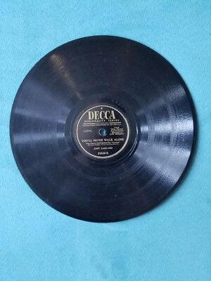 Judy Garland — Smilin' Through / You'll Never Walk Alone 78 об/мин 23539 - Изображение 1 из 2