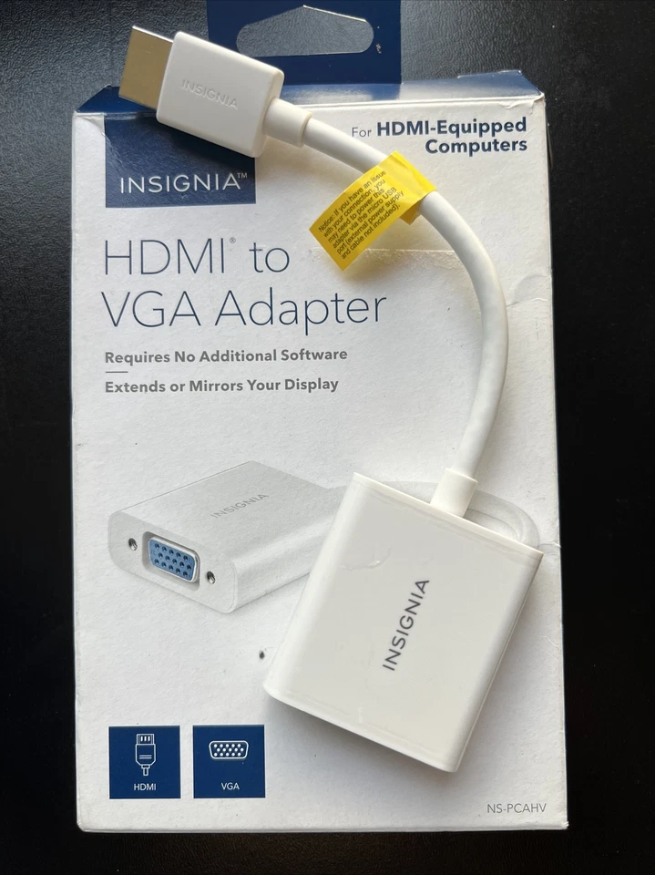 Insignia NS-PCAHV HDMI to VGA Adapter OPEN BOX - Image 1 of 1