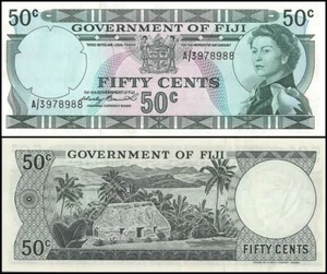 Fiji 50 Cents, 1971 ND, P-64a, UNC - Picture 1 of 1