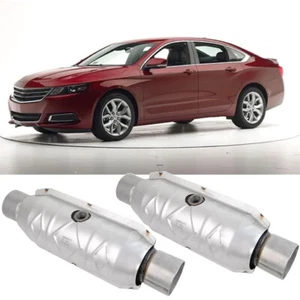 Pair 2.5" Inlet/Outlet Catalytic Converter For Chevrolet Impala 3.6L 2014-2020 - Picture 1 of 19