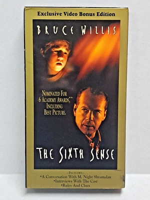 The Sixth Sense (VHS, 2000, Bonus Edition) pre-owned Bruce Willis — 第 1/4 张图片