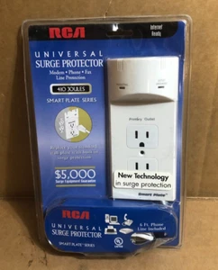 RCA Universal Surge Protector Modem/Phone/Fax Line Protection 410 Joules ** - Photo 1/3
