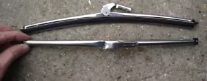 PAIR (2 of) 11" long, 5mm wide Stainless Wiper Blade Classic Jaguar E Type Mk2 - Picture 1 of 1