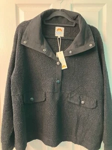 Brand New With Tags C&C California Texture Button/snap Pullover Size 1X - Picture 1 of 6