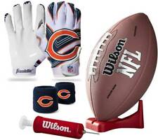 Chicago Bears Kids NFL Junior-Size MVP Football, Gloves, & Wristbands