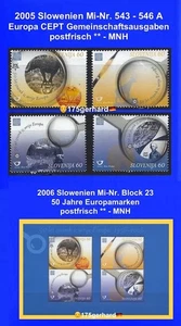 58 ✅ EU 50 años CEPT 🇪🇺 2006 Eslovenia 4 sellos + bloque nº 23 sin fijasellos**🔝 - Imagen 1 de 1