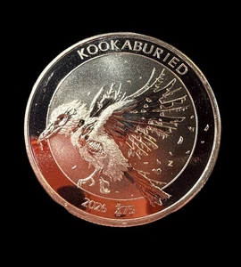 1 oz Silbermedaille Zombucks World Kookaburied, KOSTENLOSER VERSAND, 11.6.25, Lot #1 - Bild 1 von 2