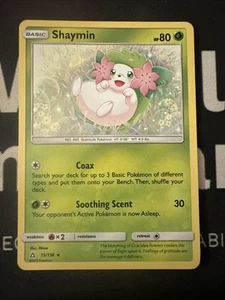 Pokemon - Shaymin 15/156 - Ultra Prism - Holo Rare - Near Mint - Picture 1 of 2