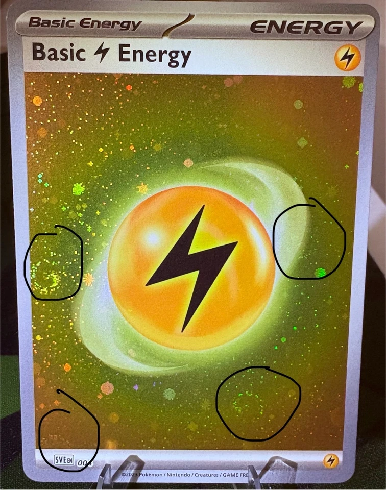 Pokemon 151 Lightning Energy 004 [4x Swirls] Galaxy Cosmos Holo Variant NM/M - Image 1 of 1
