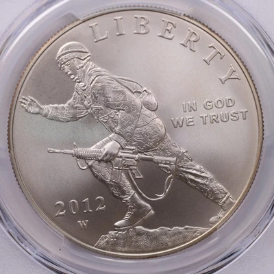 2012-W., Infantry, Silver Commemorative., PCGS MS-70., #1888 - Image 1 of 4
