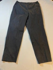Pantalones Just My Size JMS Gris Carbón Cintura Elástica Talla 1X 16W Rayas - Imagen 1 de 4