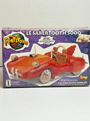 Lindberg The Flintstones Le Sabertooth 5000 1994 Model Sealed Car Ki 1:20 Scale - Image 1 of 4