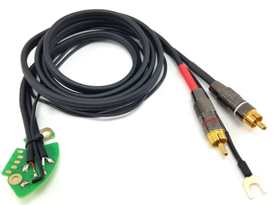 TECHNIK Technics SL 1200 1210 MK2 MK3 M3D MK5 Cinch Audio Phono Kabel mit Masse |6V