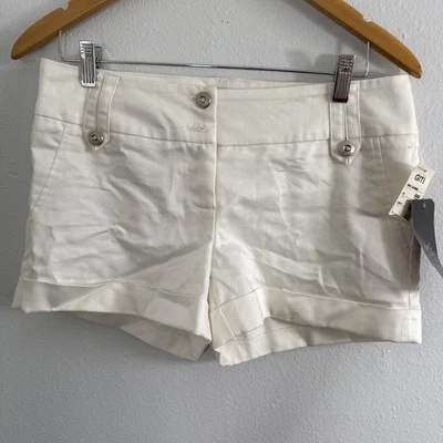 Somme Shorts Womens Large White Mini Cuffed Spring Summer - Image 1 of 4