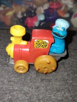 De colección 1981 Muppets Playskool Galleta Monstruo Plástico y Die Cast Tren Juguete 2.5" Foto 1 de 3