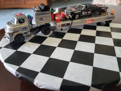 M2 Customized1957 Dodge COE Stake Bed Auto-Trucks,70 Plymouth GTX &Trailer  - Image 1 of 4