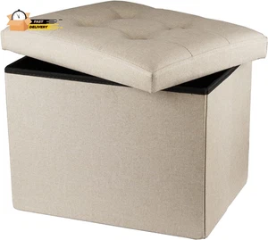 Ottoman Storage Ottoman Folding Ottomans Footrest Storage Ottoman Sma - Picture 1 of 12