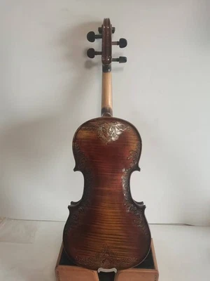 4/4 violin Stradi Model Flamed maple back spruce top hand Antique Style K3921 - Image 1 of 4