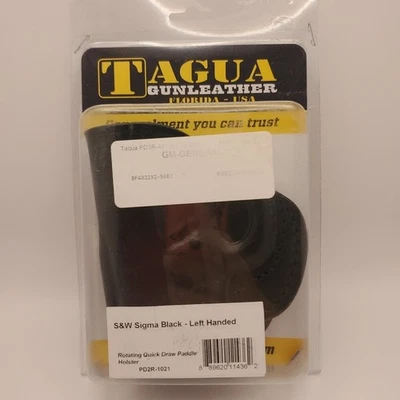 Funda de paleta giratoria de tiro rápido negra para zurdos Tagua S&W Sigma PD2R-1021 Foto 1 de 3