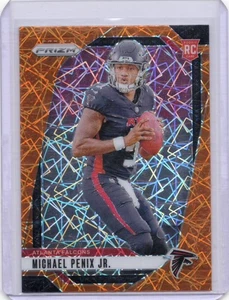 2024 Panini Prizm Michael Penix Jr. Rookie Orange Lazer - Picture 1 of 2