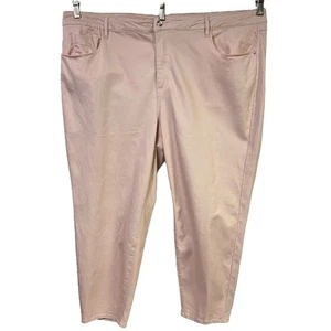 Vintage Bebe Capri Jeans 24W Blush Pink High Rise Heartbreaker Ankle Stretch - Picture 1 of 8