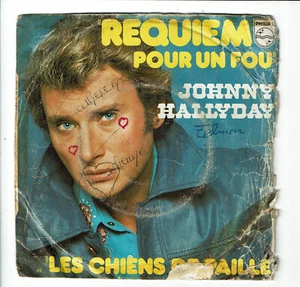 Johnny HALLYDAY 45 tours 7" REQUIEM POUR UN FOU - LES CHIENS DE PAILLE 6042 122 - Imagen 1 de 3