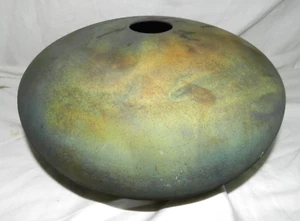Vaso vintage MASTER ART POTTER XL Raku Art Pottery Iridescente VASO metallico - Foto 1 di 18