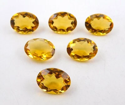 15X20 MM Lab Created Citrine Oval Cut Loose Gemstone For Jewelry P-554 - Image 1 of 4