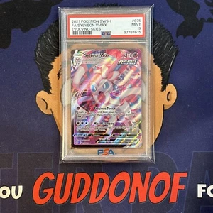 PSA 9 MINT 2021 Pokemon Evolving Skies SYLVEON VMAX #075 Full Art - Picture 1 of 3