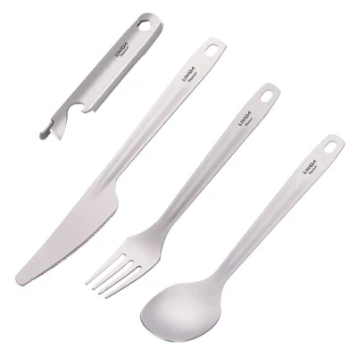 4-in-1  Flatware Cutlery Set Lightweight Dinner Spoon Fork Z2W1 - Image 1 of 4