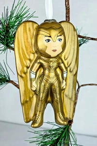 DC Comics Wonder Woman Hallmark Decorazione Albero di Natale Decoupage Oro Nuovo con etichette - Foto 1 di 3