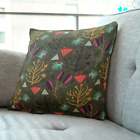 18" (45Cm) Scandi Green Mixed Floral Cushion/Pillow Covers. Handmade Australia