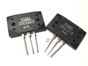 1 Pair | 2SC2922 + 2SA1216 Sanken NPN + PNP 180V 17A 200W 50MHz - Picture 1 of 1