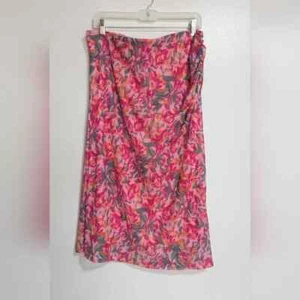 89th + Madison Rosa Naranja Verde Floral Pull On Falda XL - Imagen 1 de 6
