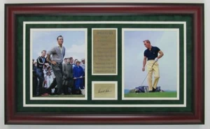 Arnold Palmer gerahmtes Foto Hommage Collage mit Lasergravur Autogramm - Bild 1 von 4