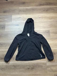 Nike Yoga Long Sleeve Hoodie Youth L Black Crew Neck Comfortable Warm - Picture 1 of 7