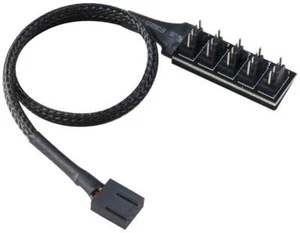 Flexa FP5H 5 Way PWM Fan Splitter Cable - AK-CBFA08-30BK - Picture 1 of 6