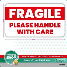 5 x Fragile Handle With Care Postage Office Self Adhesive Stickers Business Post