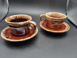 Vintage Hull Crestone Cups And Saucers X 2 - Picture 1 of 7
