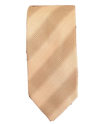 Corbata Salvatore Ferragamo Para Hombre Beige Tostado 100% Seda Diseñador Italia Nueva Sin Etiquetas Auténtica Foto 1 de 4