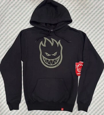 Moletom com capuz Spitfire Bighead HD - preto (preto/exército) - Imagem 1 de 2