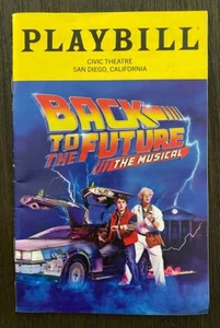 Faltblatt Playbill "Zurück in die Zukunft" Musical, San Diego 2025 - Bild 1 von 4
