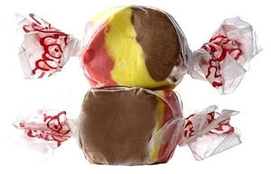 BANANA SPLIT Salt Water Candy Taffy - TAFFY TOWN - 16 OZ BAG FRESH - SHIPS FREE - Picture 1 of 2