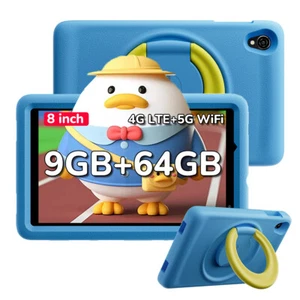 Blackview Tab A5 Kids Tablet 8 Inch 9GB+64GB Android 14 5100mAh Dual Camera 4G - Picture 1 of 12