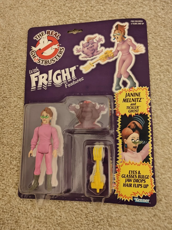 kenner vintage 1988 uk real ghostbusters janine melnitz fright features moc - Image 1 of 2