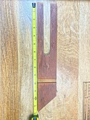 Antique Clock (Weight Driven) Wooden Side Dial Mount Part   (LL5351) - Image 1 of 4
