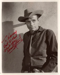 HOUSE PETERS JR. handsigniertes signed 8x10 COWBOY Foto - To Harvey - Bild 1 von 1