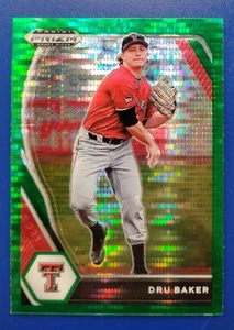 2021-22 Panini Prizm Draft Picks #PDP130 Dru Baker Green Pulsar Prizm - Picture 1 of 2