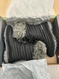 Botas de nieve para mujer Eddie Bauer Microtherm 2.0 talla 10 piel sintética Vibram Thermafil - Imagen 1 de 6